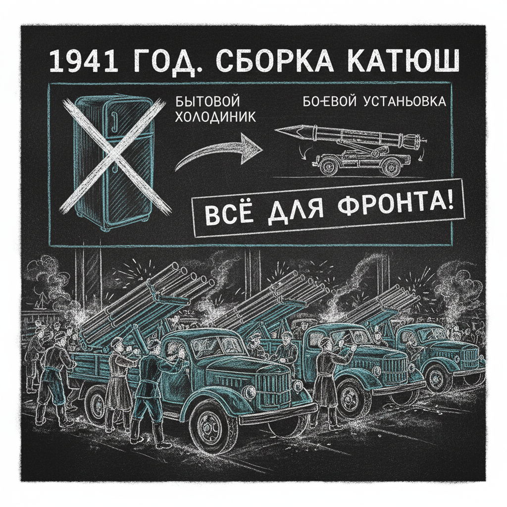 Завод по производству «Катюш» — от холодильников к ракетным установкам