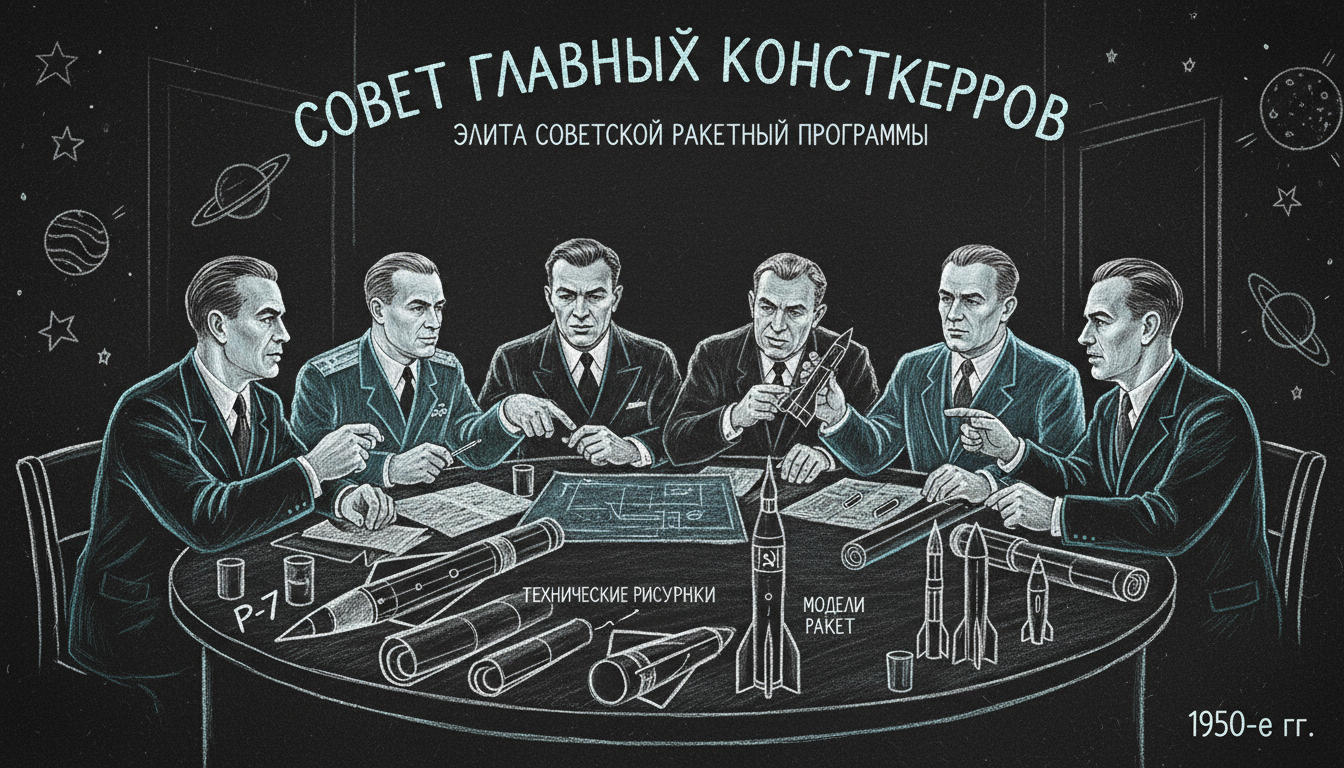 Совет главных конструкторов — шесть гениев за одним столом