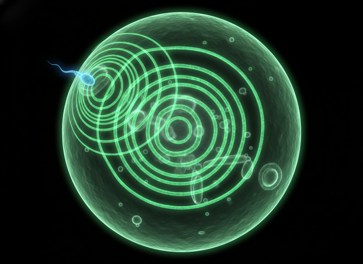 Кальциевая волна при оплодотворении — яйцеклетка вспыхивает волной ионов кальция