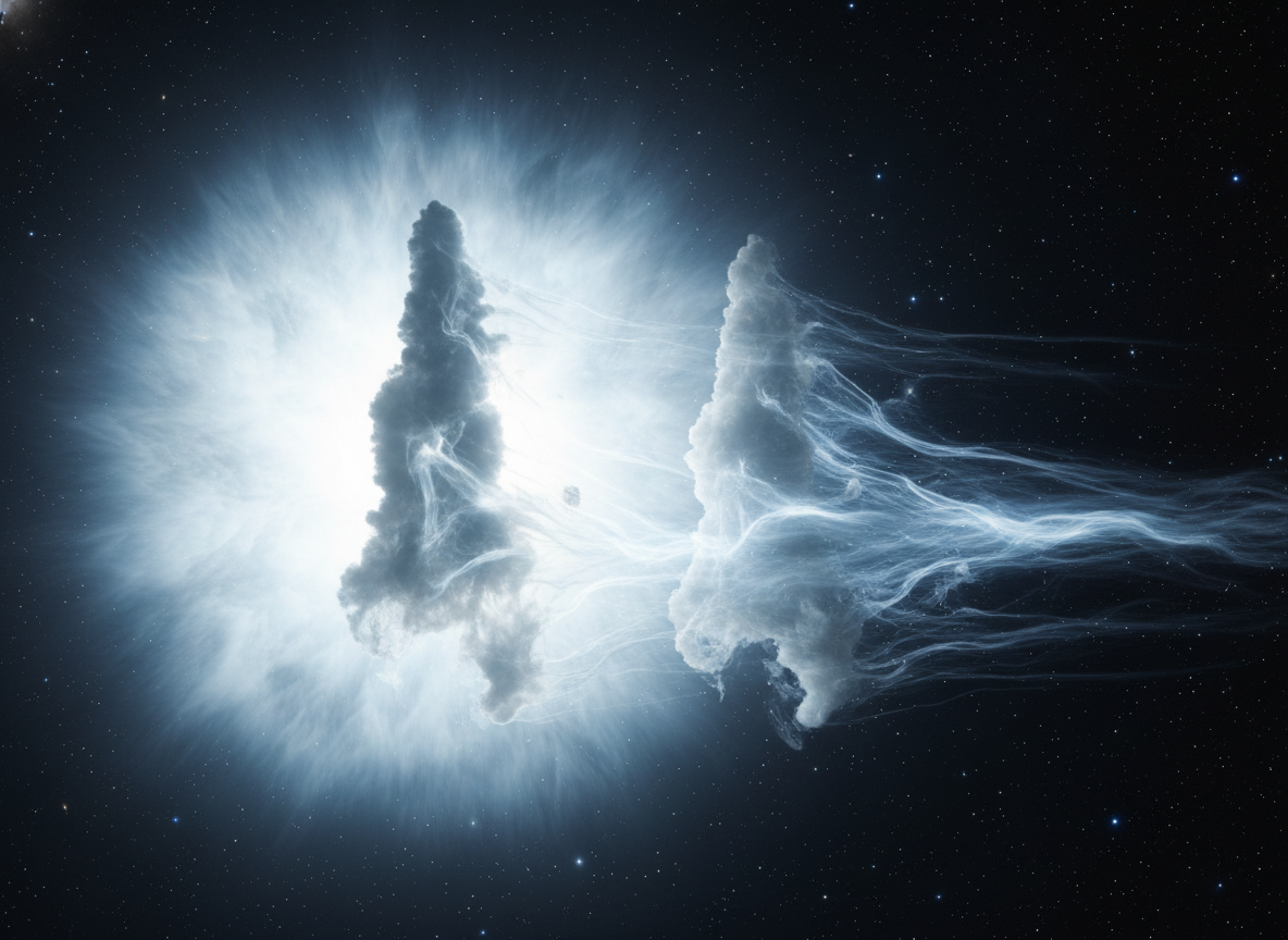 Ударная волна от сверхновой, которая могла уже разрушить Столпы