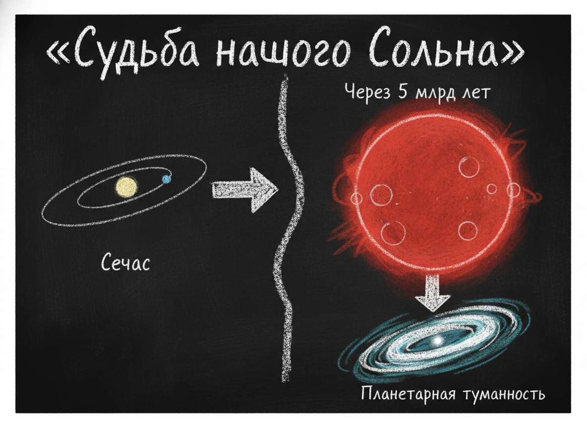 Что ждёт наше Солнце через 5 миллиардов лет