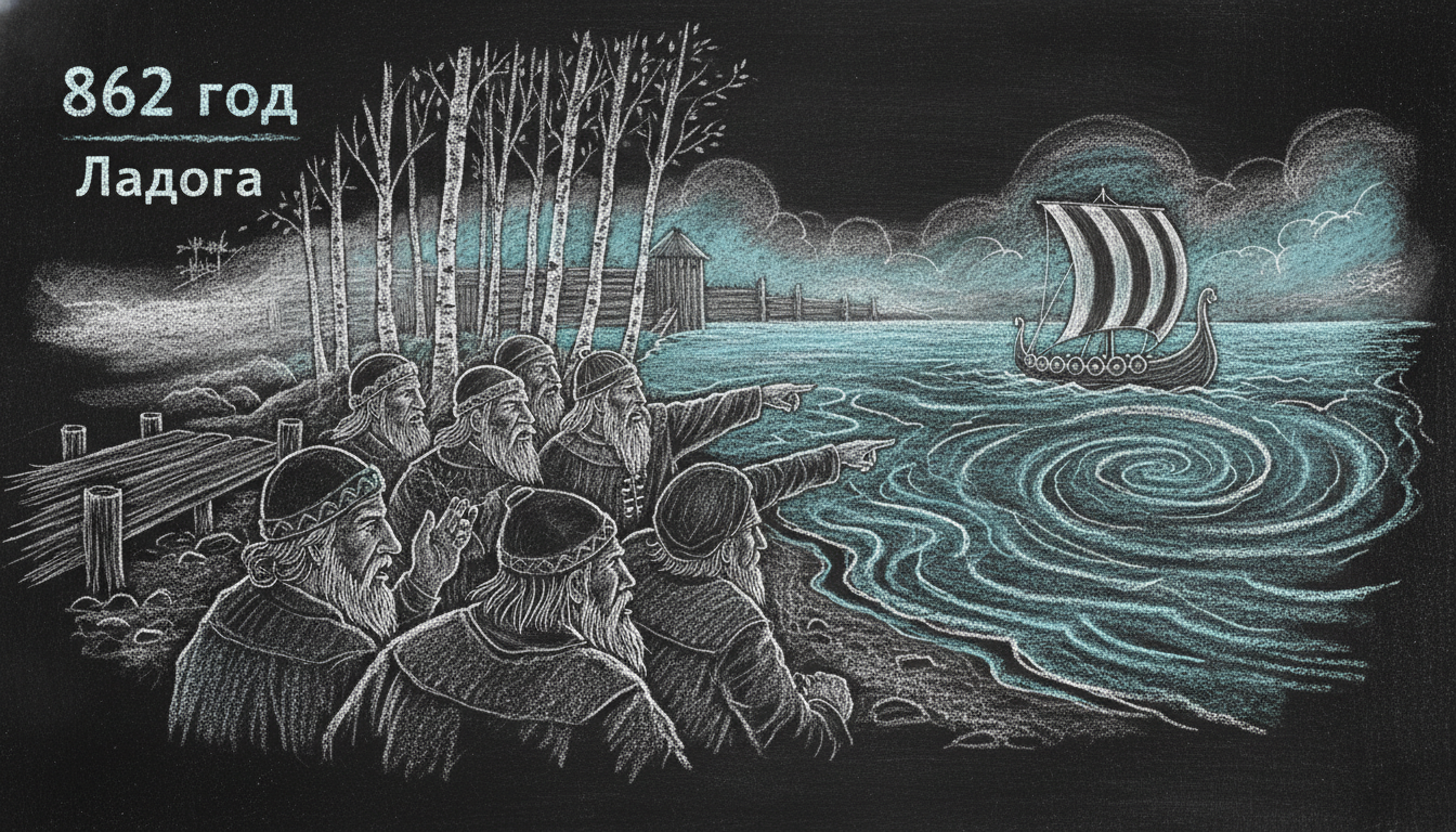 Призвание варягов — послы у берегов Ладоги