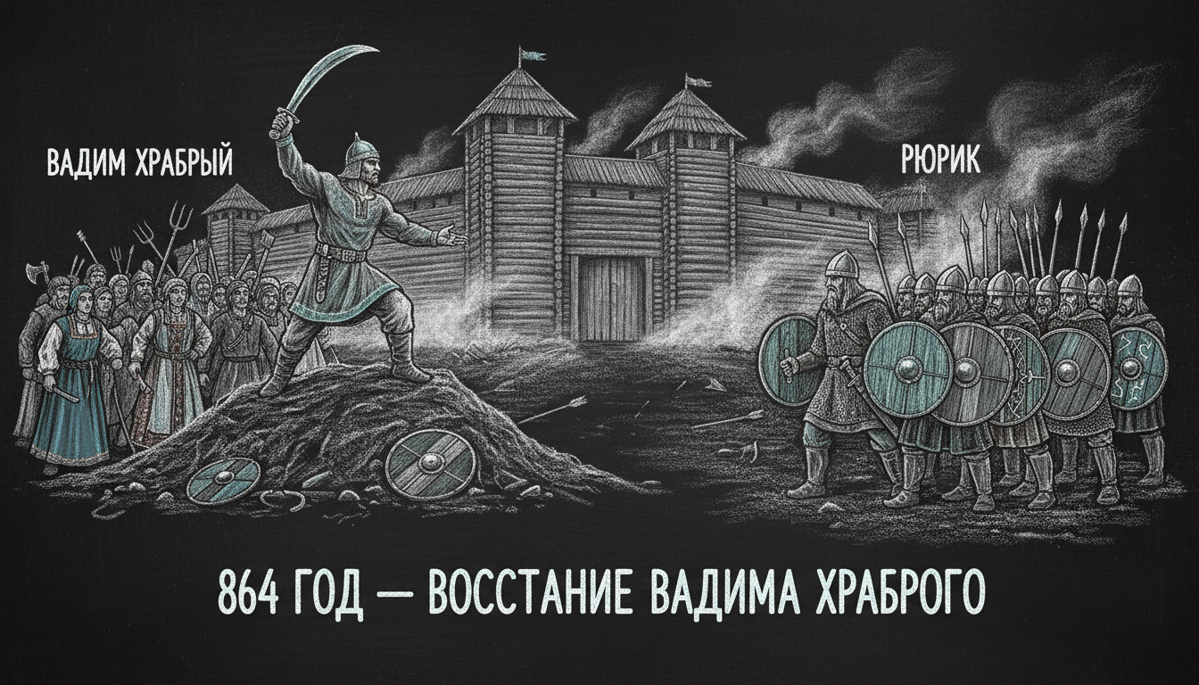 Восстание Вадима Храброго против Рюрика